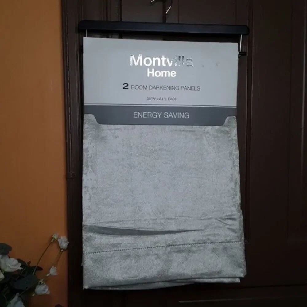 2 Room Darkening Panel Energy Saving Curtains Montvilla Home